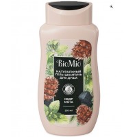 BioMio Гель-шампунь мужской для душа 250мл Мята и кедр BIO SHOWER BODY&HAIR GEL